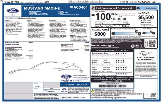 2025 Ford Mustang Mach-E Select