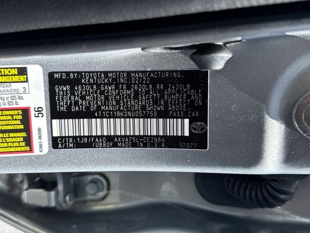 2022 Toyota Camry LE