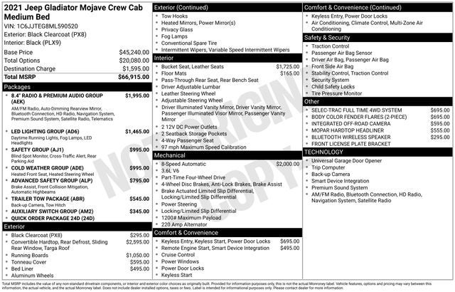 2021 Jeep Gladiator Mojave