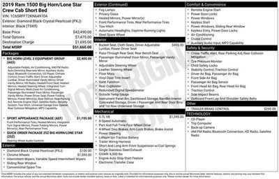 2019 RAM 1500 Big Horn/Lone Star