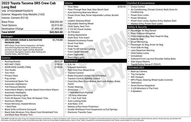 2023 Toyota Tacoma SR5 V6