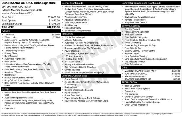 2023 Mazda Mazda CX-5 2.5 Turbo Signature