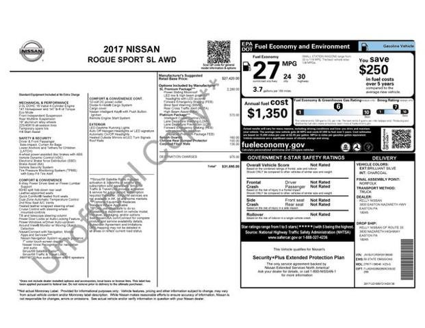 2017 Nissan Rogue Sport SL