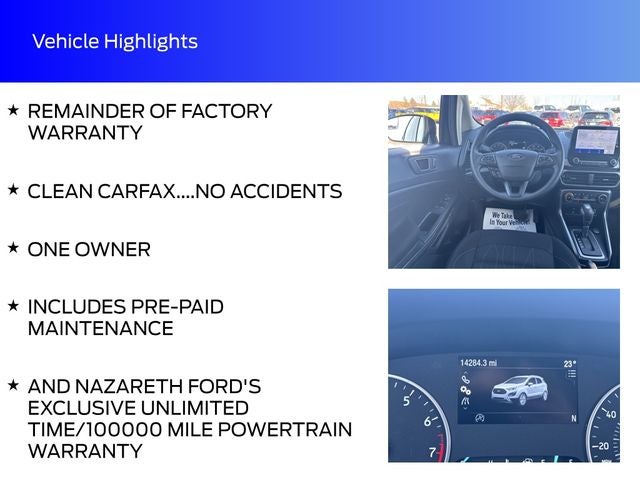 2022 Ford EcoSport SE
