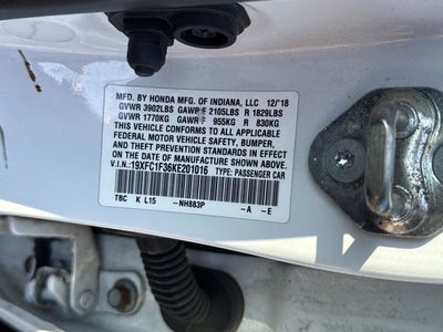 2019 Honda Civic EX