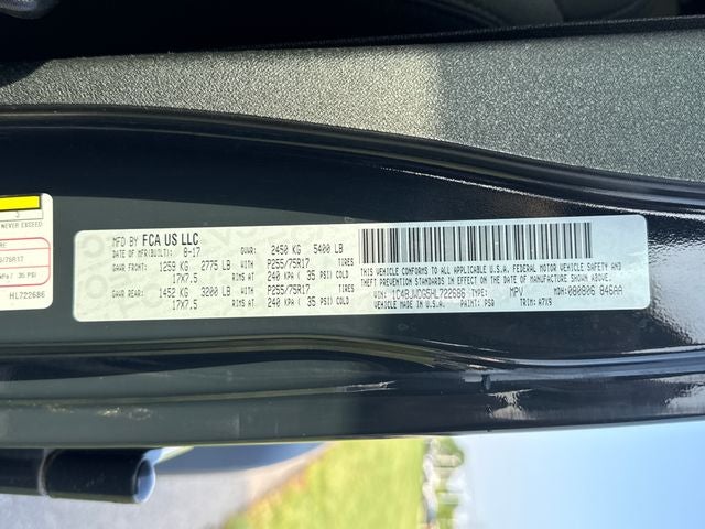 2017 Jeep Wrangler Unlimited Sport