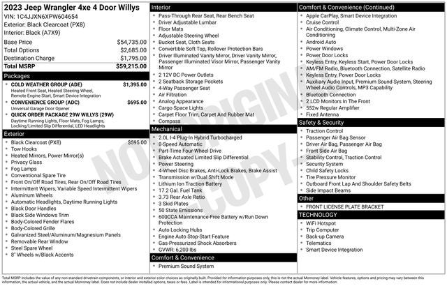 2023 Jeep Wrangler Base 4xe