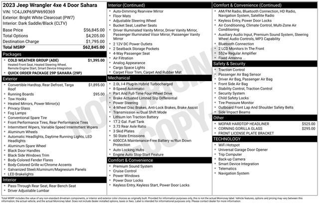 2023 Jeep Wrangler Sahara 4xe