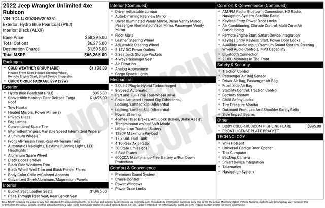 2022 Jeep Wrangler Unlimited Rubicon 4xe