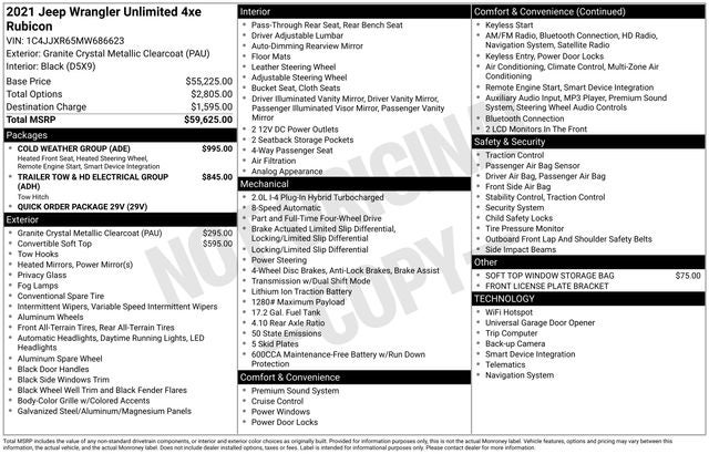 2021 Jeep Wrangler Unlimited Rubicon 4xe