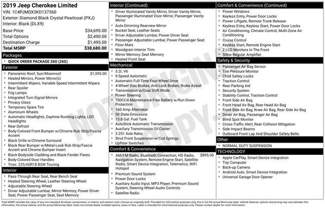 2019 Jeep Cherokee Limited