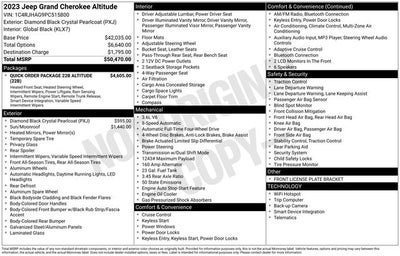 2023 Jeep Grand Cherokee Altitude X