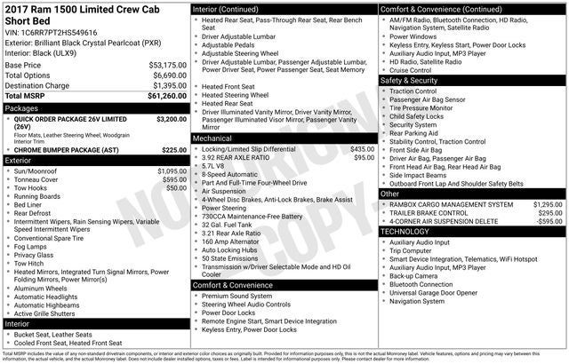 2017 RAM 1500 Limited