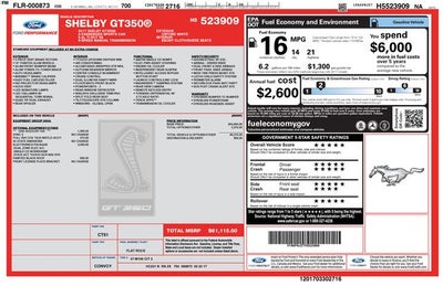 2017 Ford Mustang Shelby GT350