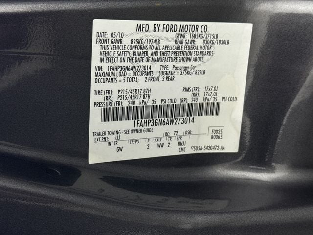 2010 Ford Focus SES