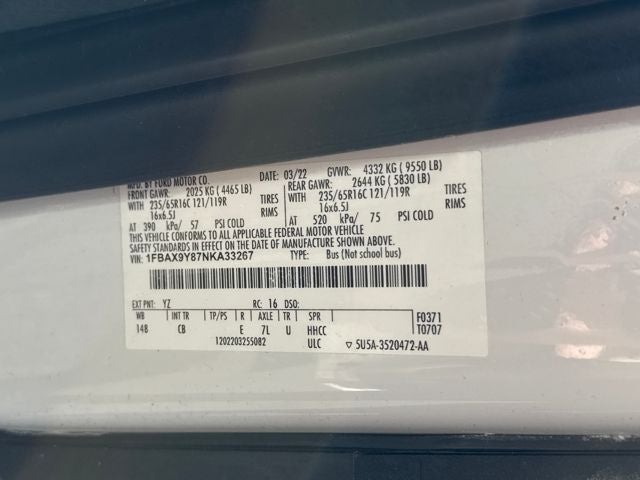 2022 Ford Transit-350 XLT