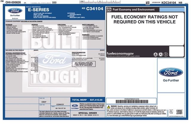 2019 Ford E-450SD Base