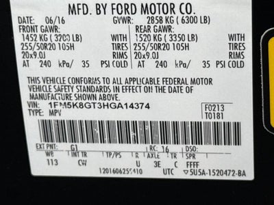 2017 Ford Explorer Sport