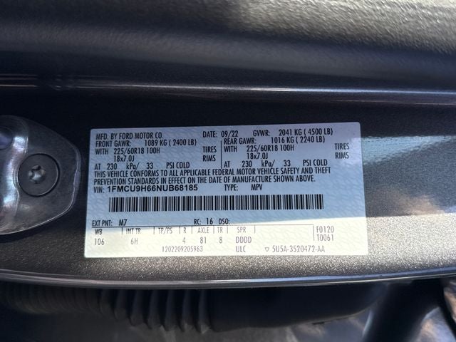 2022 Ford Escape SEL