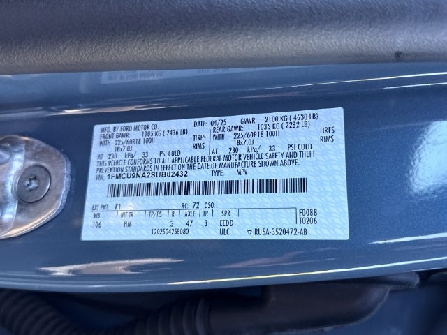 2025 Ford Escape ST-Line Select