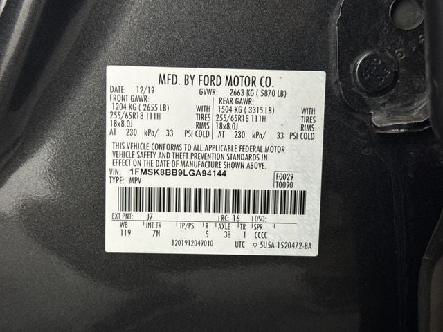 2020 Ford Explorer Base