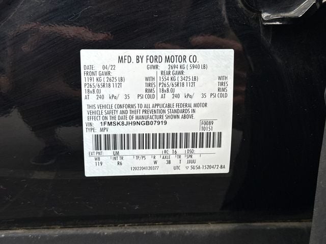 2022 Ford Explorer Timberline