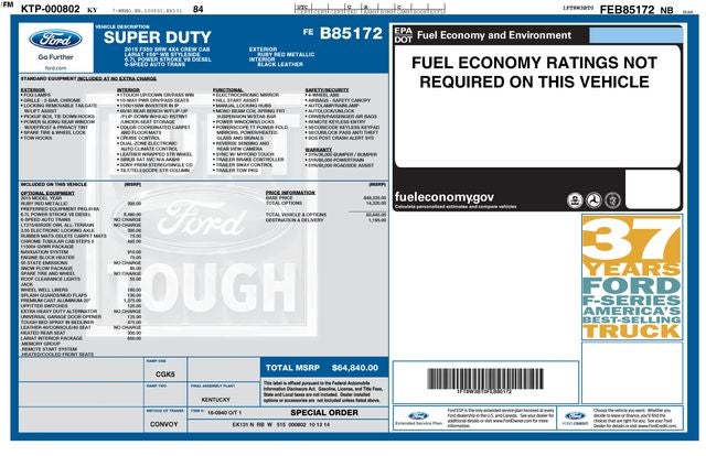 2015 Ford F-350SD Lariat