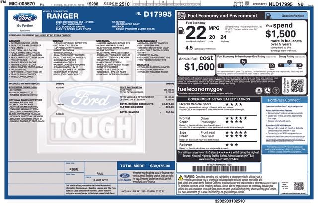 2022 Ford Ranger XLT