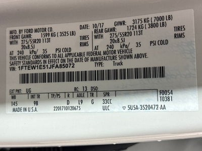 2018 Ford F-150 Platinum