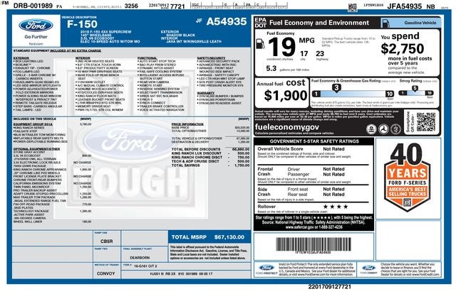 2018 Ford F-150 King Ranch