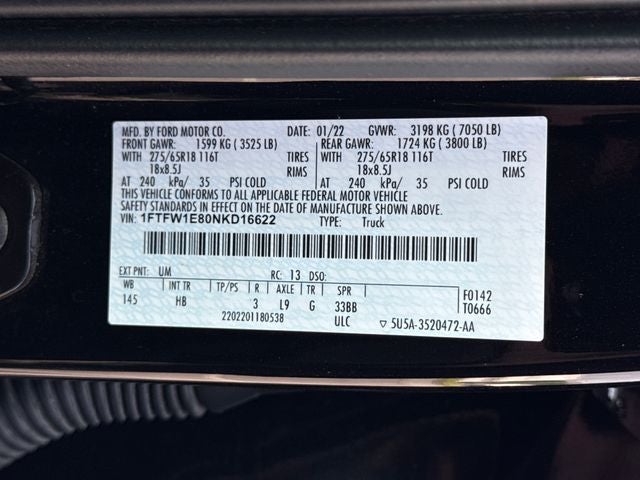 2022 Ford F-150 Lariat