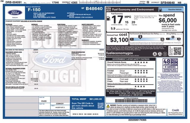 2025 Ford F-150 Tremor