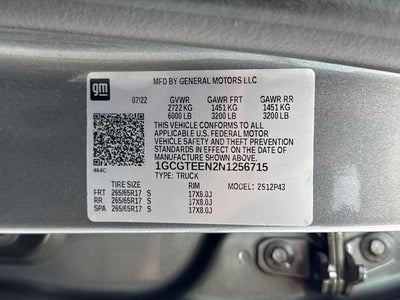 2022 Chevrolet Colorado ZR2