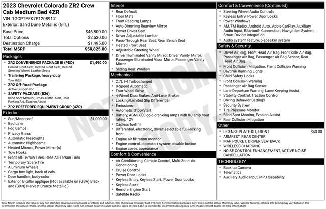 2023 Chevrolet Colorado ZR2