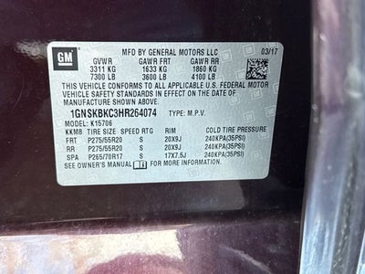 2017 Chevrolet Tahoe LT