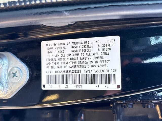 2008 Honda Accord LX 2.4