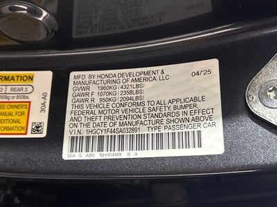 2025 Honda Accord SE