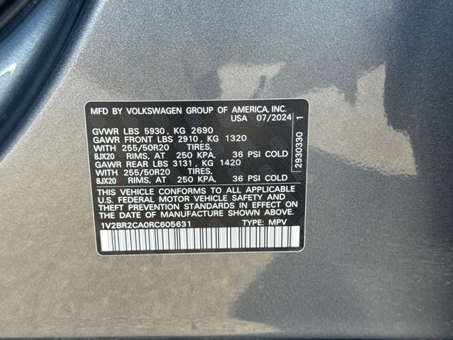 2024 Volkswagen Atlas 2.0T SEL