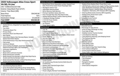 2020 Volkswagen Atlas Cross Sport 3.6L V6 SEL R-Line 4Motion