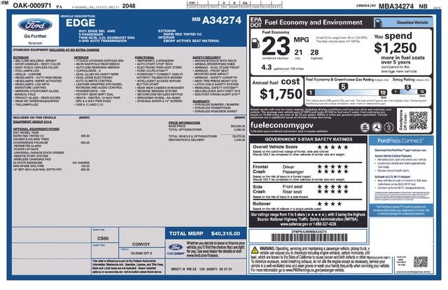 2021 Ford Edge SEL