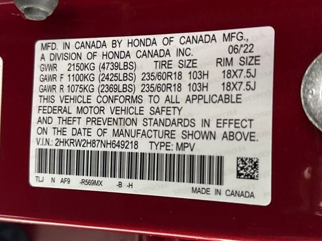 2022 Honda CR-V EX-L