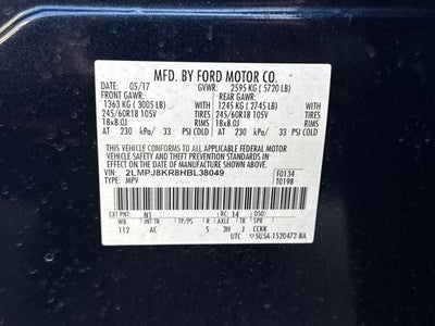 2017 Lincoln MKX Select