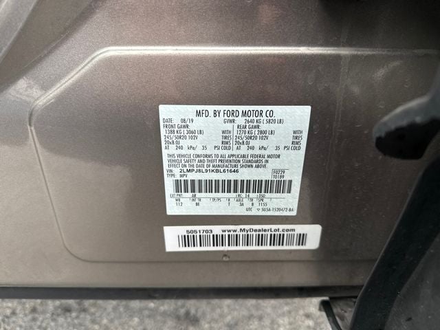 2019 Lincoln Nautilus Reserve