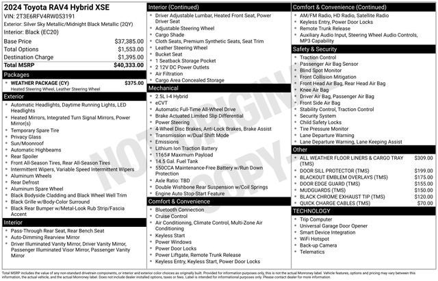2024 Toyota RAV4 Hybrid XSE