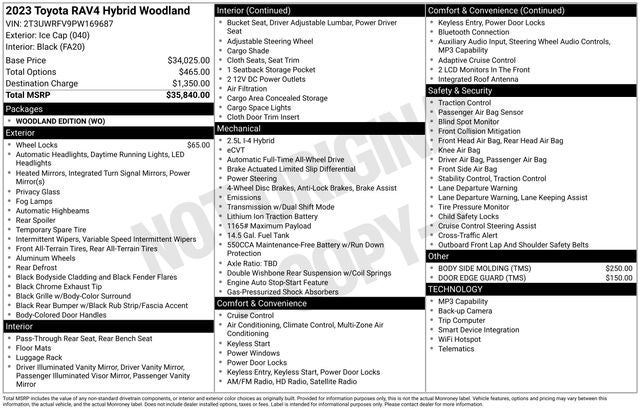 2023 Toyota RAV4 Hybrid Woodland Edition