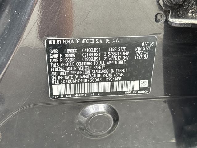 2016 Honda HR-V EX-L w/Navigation