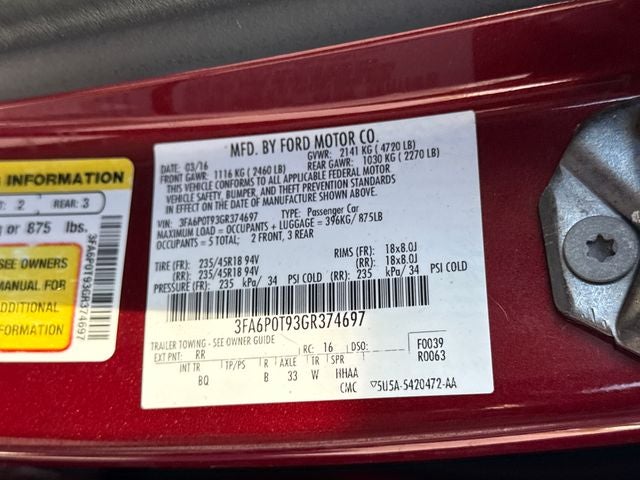 2016 Ford Fusion SE