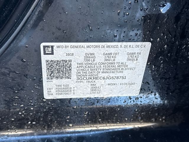 2018 Chevrolet Silverado 1500 LT LT2