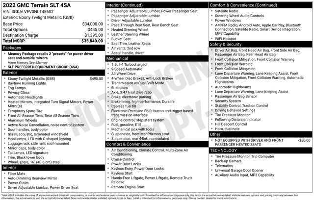 2022 GMC Terrain SLT