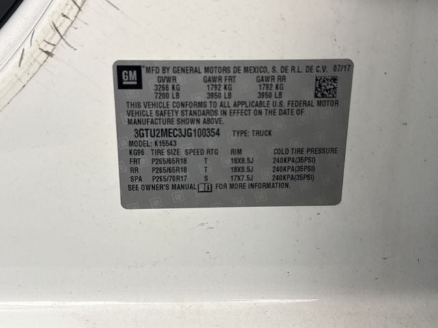 2018 GMC Sierra 1500 SLE